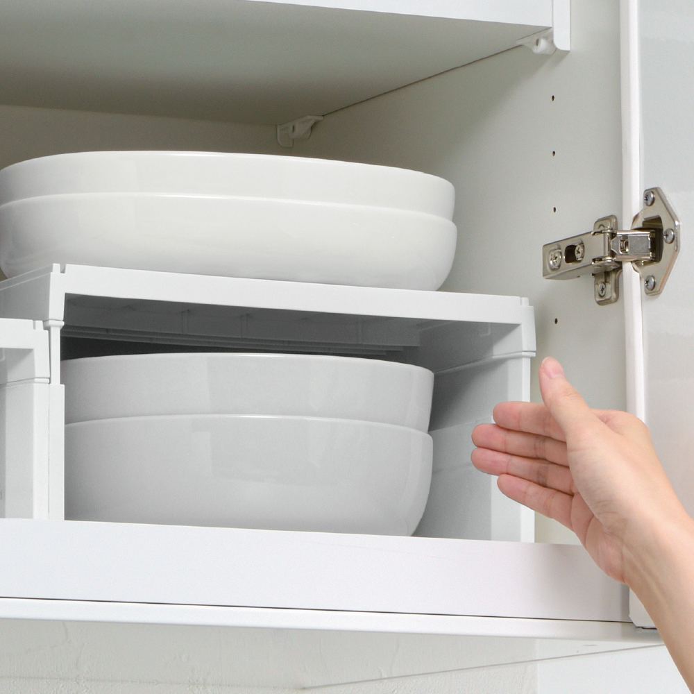 吊り戸棚用 食器ストッカー ワイド