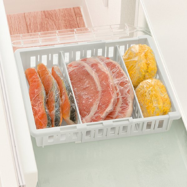 野菜・冷凍室用 伸縮ストッカー浅型 レギュラー