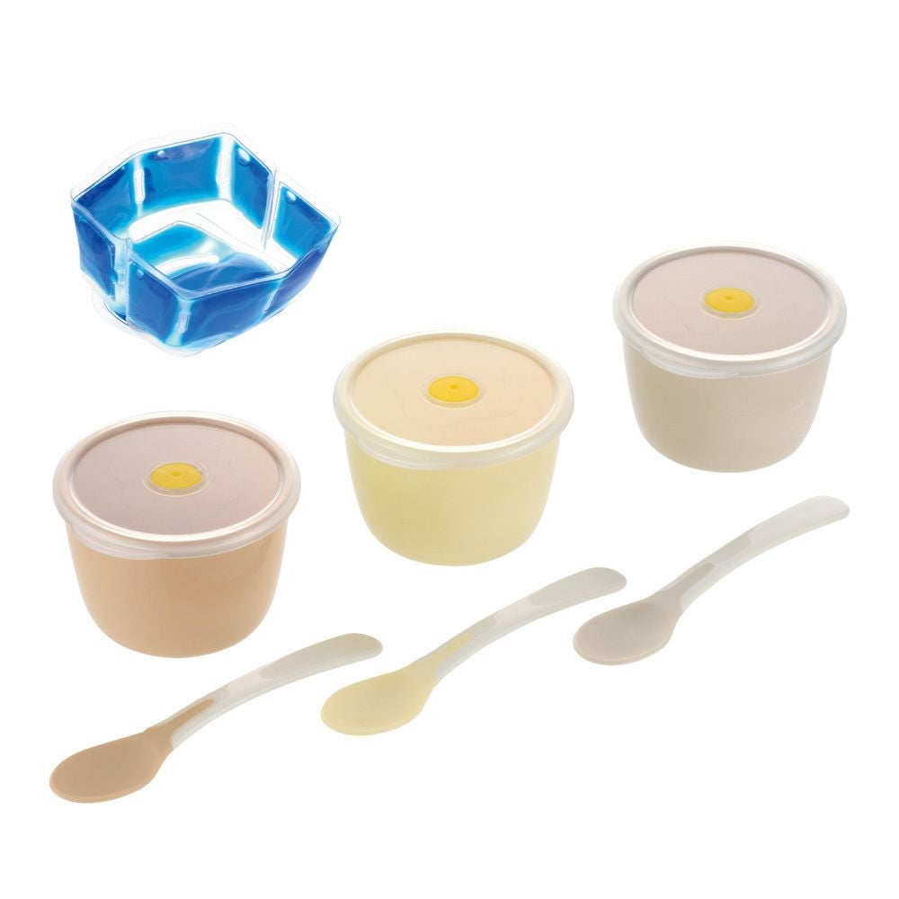 トライ 離乳食スタートカップセット(保冷剤・スプーン付) | リッチェル