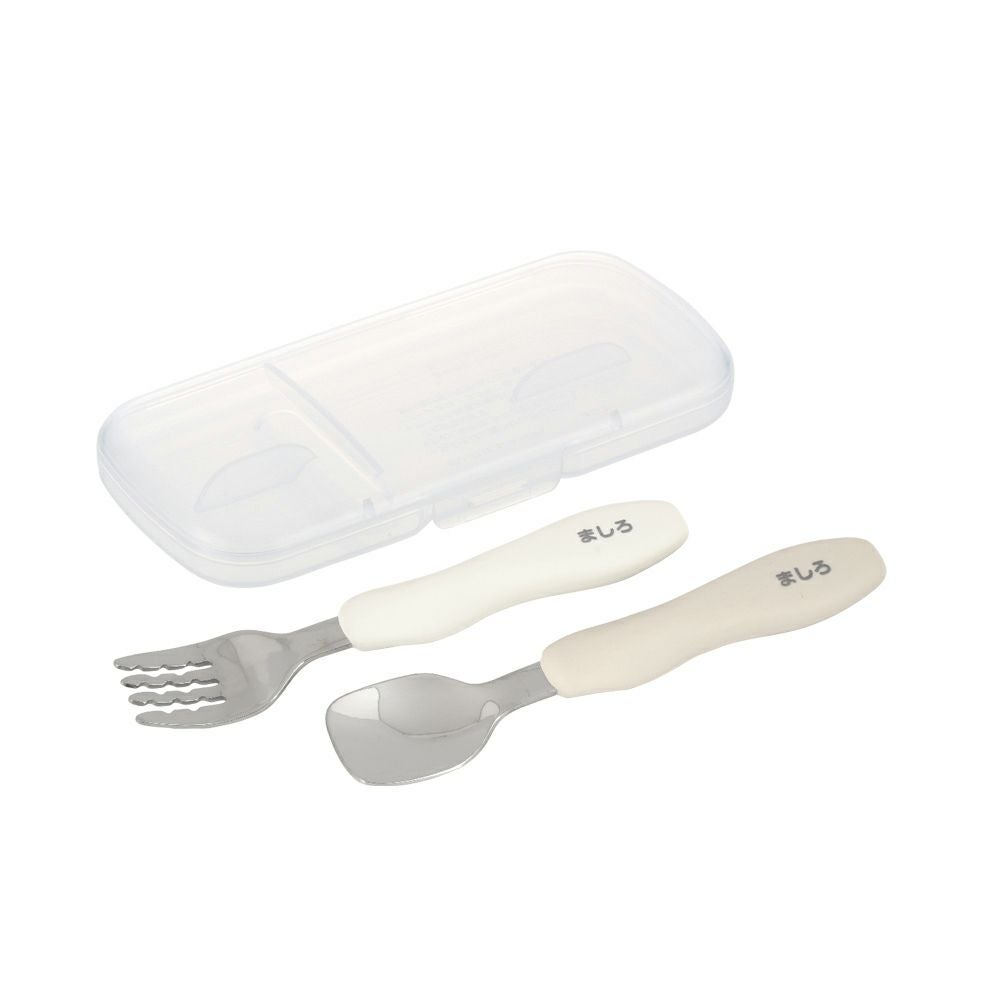 名入れ】トライ おはし持ちスプーン・フォーク(ケース付)(120586